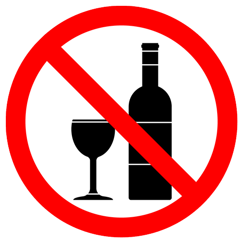 No Alcohol on Beach Sign